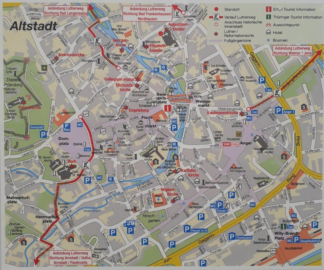 Altstadtidylle Allerheiligen Erfurt Eksteriør bilde
